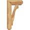 Ekena Millwork Balboa Craftsman Rough Sawn Bracket w/ Offset Brace, Western Red Cedar, 6"W x 14"D x 26"H BKT0604X14X26BOA04RWR - alternate 2